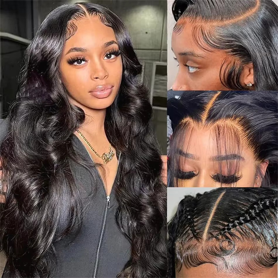 Tomiyaa Lace Front Perücke Echthaar, Körperwelle, 24 Zoll, Damen - Bild 2