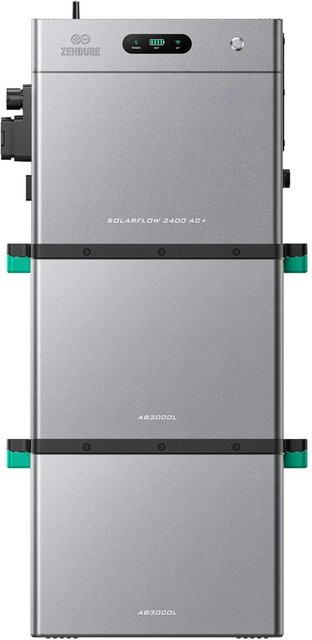 Zendure SuperCharged SolarFlow 2400 AC Plus Balkonkraftwerk mit bidirektionalem AC Ausgang bis 2400W und 2 AB3000L in Silver/Grey - Bild 1