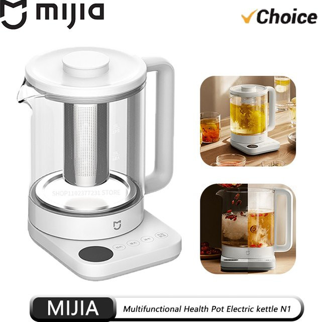 MIJIA Multifunktionaler Gesundheitskochtopf N1 Elektrischer Wasserkocher mit Wärmeerhaltung aus 304 Edelstahl in Silber - Bild 1