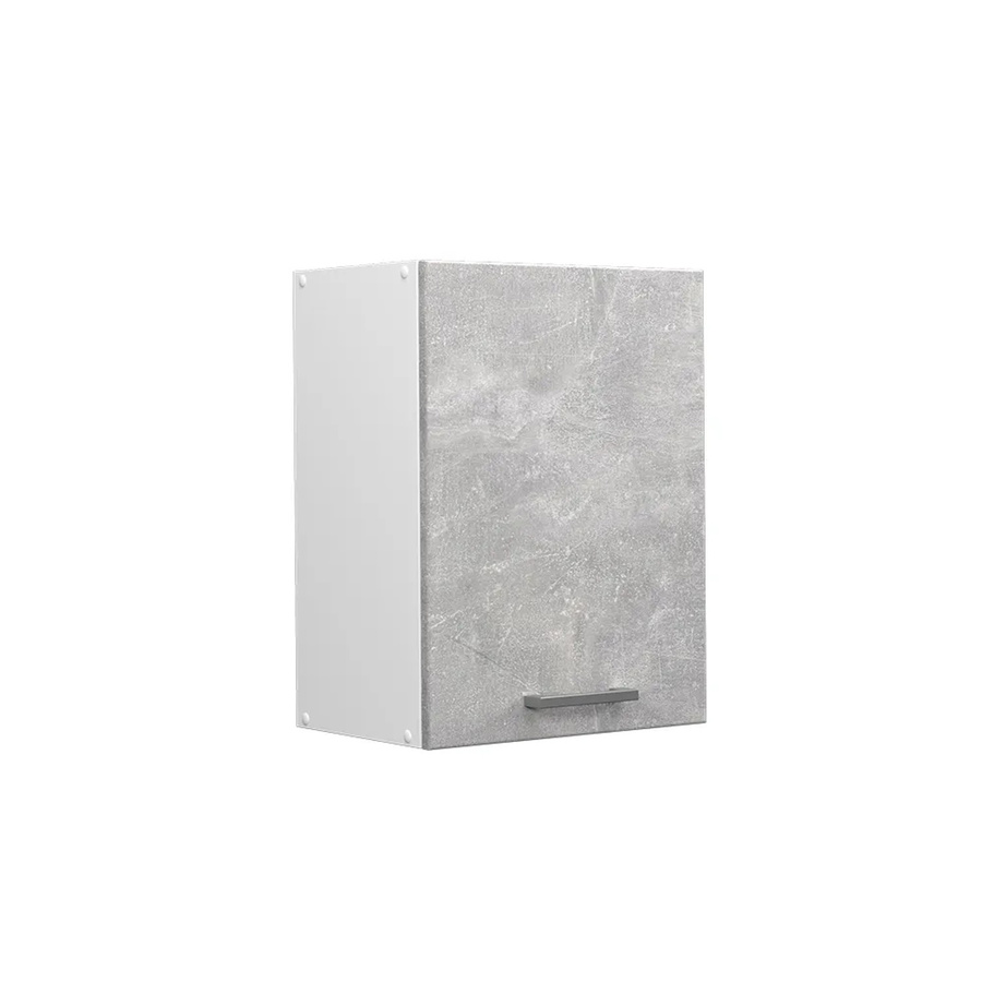 Vicco Hängeschrank R-Line Küchenschrank in Beton Weiß mit Türen und Fächern B: 45 cm, H: 60 cm, T: 31 cm - Bild 2