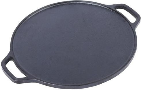Arth Gusseisen Dosa und Chapatti Tawa Griddle, vorgebrannt, Grau, Durchmesser: 30,48 cm - Bild 1
