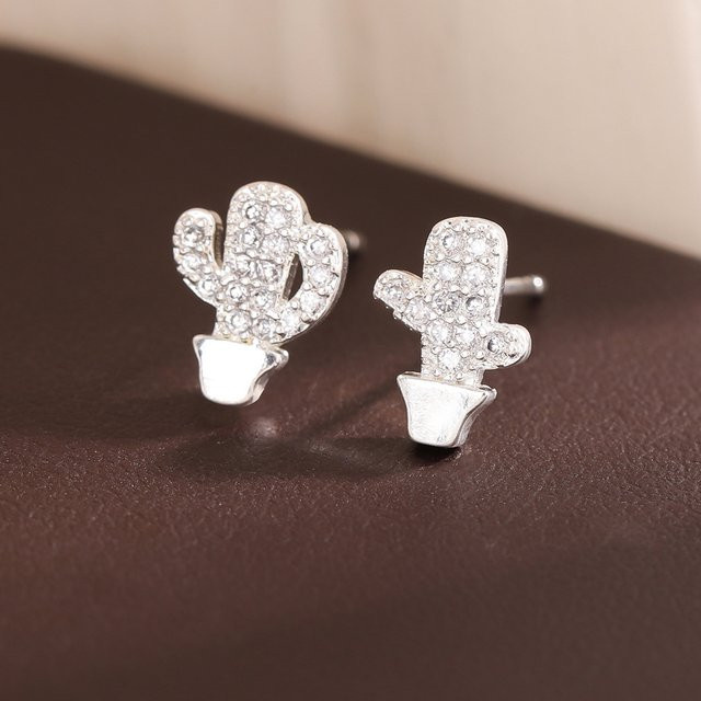 GaGa-Duck Ohrstecker 925 Silber, Diamant, Zirkonia - Bild 1