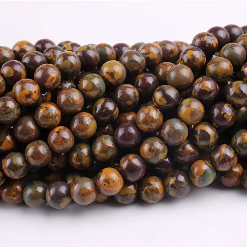 Nuwa Edelsteinperlen, rund, 6 mm, 8 mm, 10 mm, 15'' - Bild 5