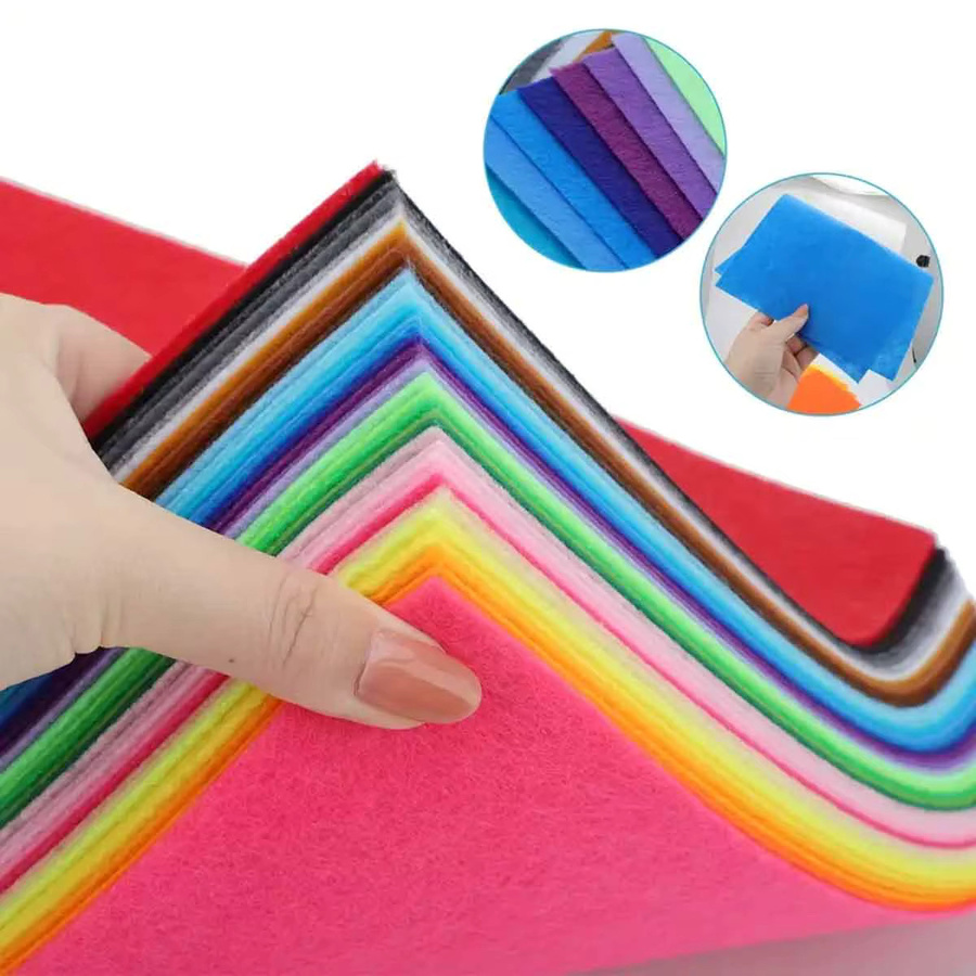40 Stück bunter Filzstoff in Multicolour zum Basteln und Nähen - Bild 6