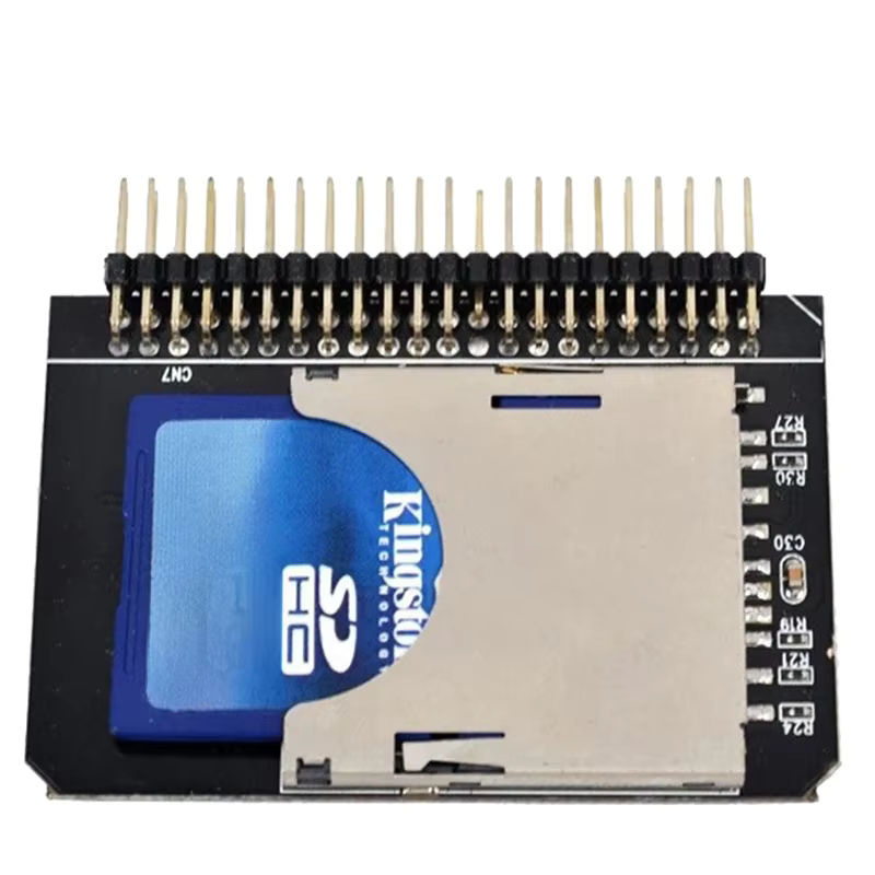 KOQZM SD-Karte auf 2,5 Zoll IDE-Adapter SDHC/SDXC-Speicherkartenkonverter für Laptop HDD mit 44-poligem Steckeranschluss, Schwarz - Bild 5