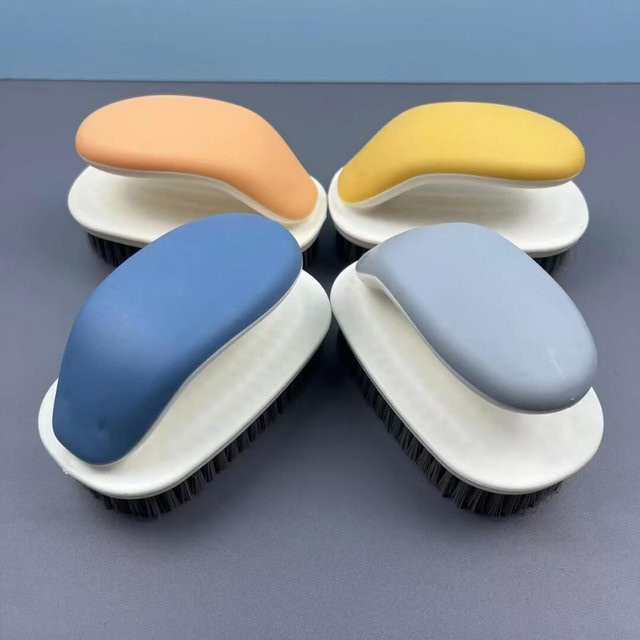 NATAWA Nordic Soft Wäschebürste Multifunktionale Kunststoff-Einhand-Reinigungsbürste für Kleidung und Schuhe, Blau, B/T/H: 12,0 x 12,0 x 7,0 cm - Bild 1