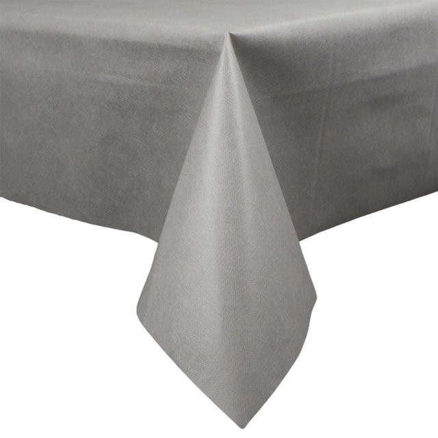 Sensalux Vlies-Tischdecke aus Polypropylen in Grau, B: 250 cm, T: 100 cm, wasserabweisend und waschbar - Bild 1
