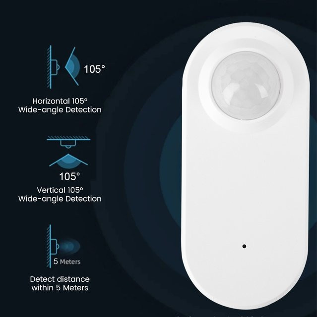 diymore Zigbee Präsenzdetektor mit Millimeterwellen-Radar als intelligenter Bewegungssensor für deine Hausautomation in Weiß - Bild 1