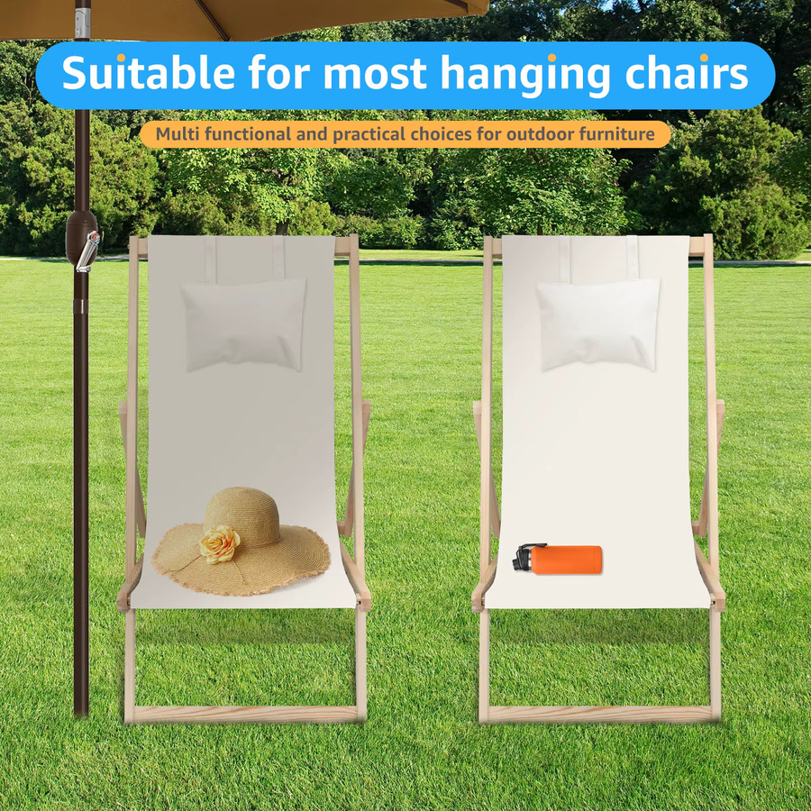 Willstar Ersatzstoff für Sling Chair und faltbare Strandstühle mit Kissen, langlebige Ersatz-Leinwand für Lounge-Stühle - Bild 2