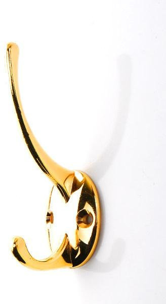Wandhaken aus Zinklegierung von xianyi01 in Gold für Mantel, Tasche und Hut - Bild 1
