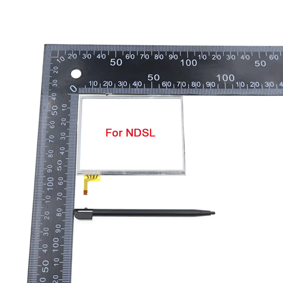TingDong Ersatzset für NDSL-Spielekonsole mit weißem Touchscreen-Display-Digitizer-Glas und 2 Teleskop-Stiften aus Kunststoff und Metall - Bild 2