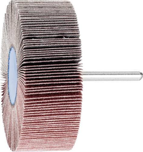 PFERD Korund Fächerschleifer braun Durchmesser: 80 mm, Breite: 30 mm, Schaft-Ø: 6 mm, Körnung A150 für Feinschliff und Finish, 10 Stück - Bild 1