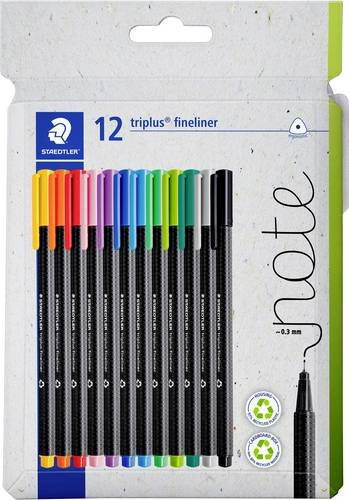 Staedtler triplus 334 Fineliner Set mit 12 Farben in Multicolour - Bild 1