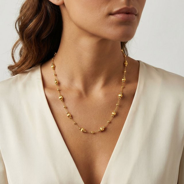 Myfresty Halskette Edelstahl, Gold, Zirkonia, Damen - Bild 1