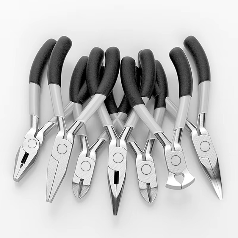 YINLONGDAO Schmuckzangen-Set in Silber: Mini-Diagonalzange und Rundzange mit gebogener Spitze für DIY-Schmuckarbeiten und Perlenarbeiten - Bild 5
