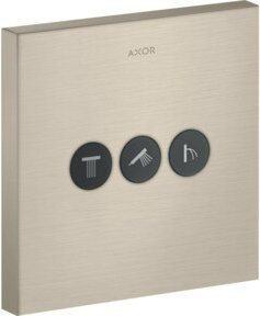 Hansgrohe ShowerSelect UP-Vtl Fertigmontageset mit 3 Ventilen, eckig, brushed nickel - Bild 1