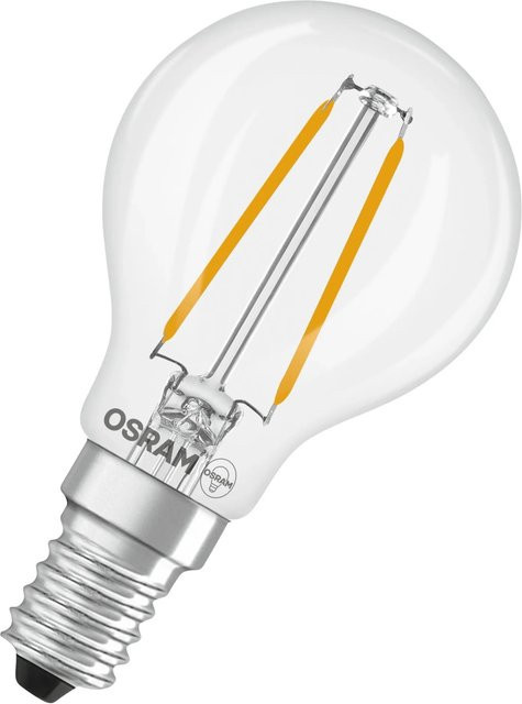 Osram LED-Leuchtmittel Retrofit Classic P E14 Tropfenform, 1 W, 136 lm, klar, 2700 K, Höhe: 8,4 cm, Breite: 4,5 cm - Bild 1