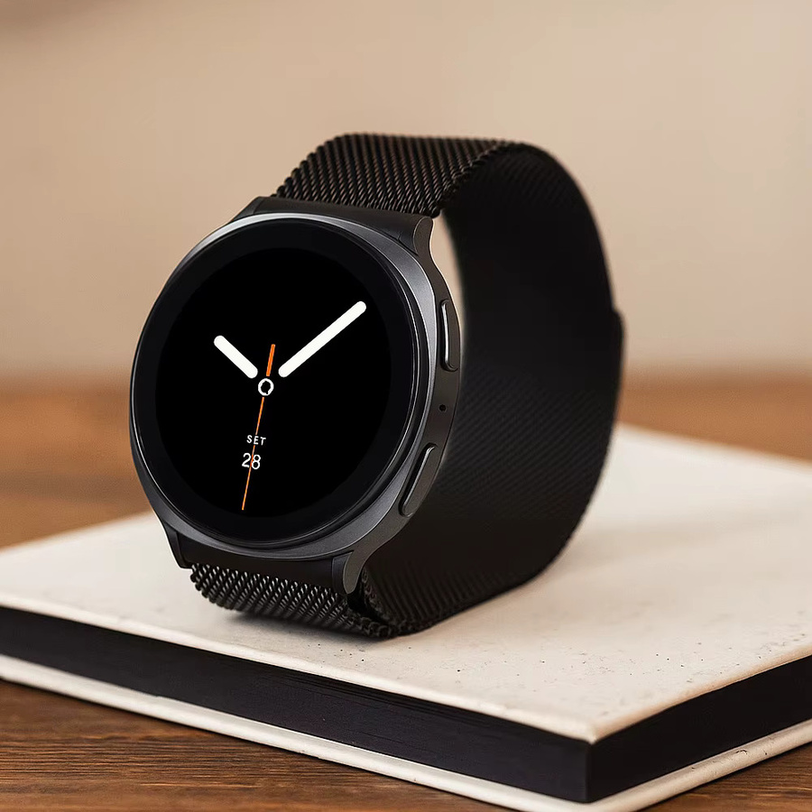 LCAPLE Uhrenarmband, Milanese-Loop, Metall, Schwarz, Samsung Galaxy Watch 8 - Bild 2