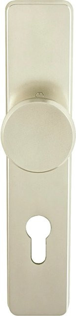 Hoppe Langschild-Wechselgarnitur London PZ 37 mm - 42 mm in Alu Neusilber - Bild 1