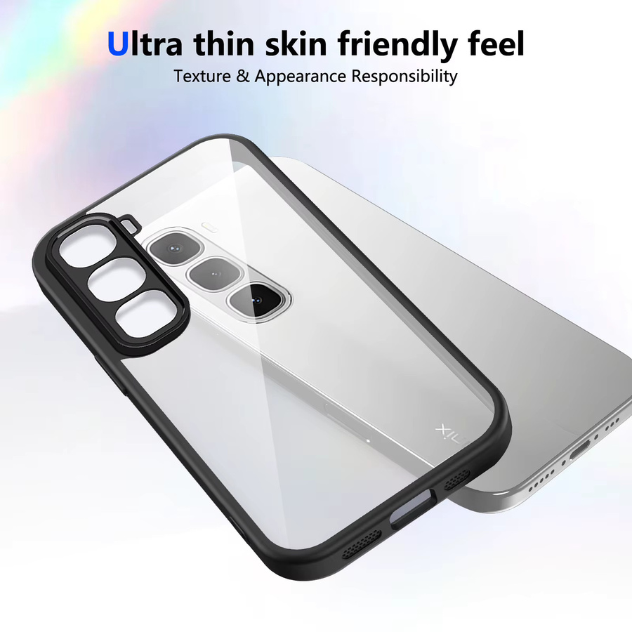 Transparente Silikon Schutzhülle für Infinix Hot 60i, Infinix Hot 60 und Infinix Hot 60 Pro mit matter Rückseite - Bild 1