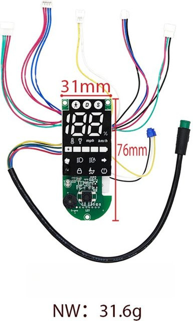 Xiaomi Elektroroller Armaturenbrett Ersatzteil für 5 Pro E-Scooter Display Instrumentenplatine - Bild 1