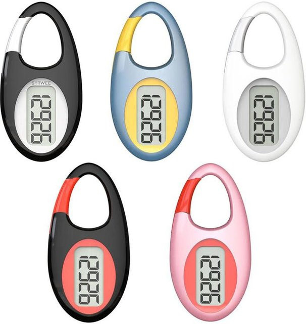 FITCENT Mini Digitaler Schrittzähler mit 3D-Sensor und Lanyard in Schwarz für Outdoor-Sportarten, Laufen und Walking für Männer, Frauen und Kinder - Bild 1