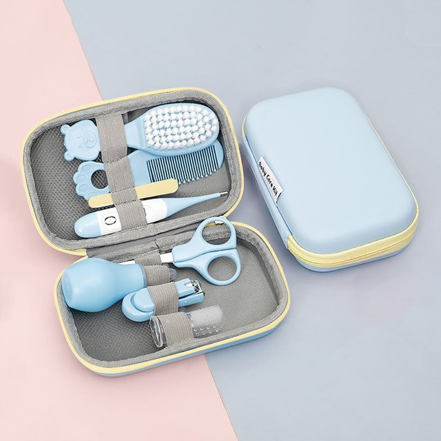 AnGku Babypflege-Werkzeug, 8-teiliges Hygieneset für Neugeborene - Bild 1