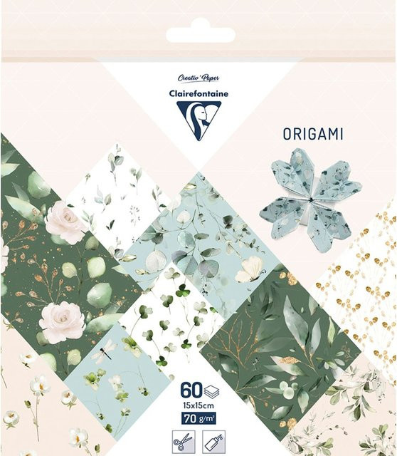 Clairefontaine Faltblätter Elegance in Grün und Multicolour - Bild 1