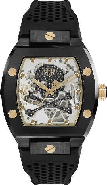 Philipp Plein Armbanduhr Automatik, Edelstahl, Silber, 44 mm, Herren - Bild 1