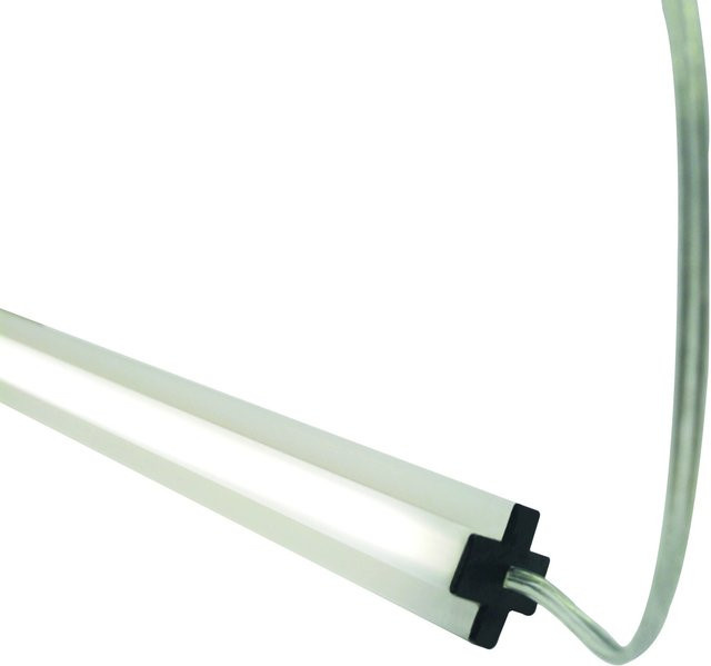 T & J LED-Zwischenleiste Gotland-Serie mit Solarpfostenkappe aus WPC, B: 2 cm, T: 10 cm, H: 179,5 cm - Bild 1