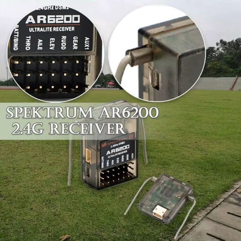 MKronRC AR6200 DSM2 6-Kanal-Empfänger mit Satelliten-Dual-Empfänger-Redundanz 10g ultraleicht - Bild 4