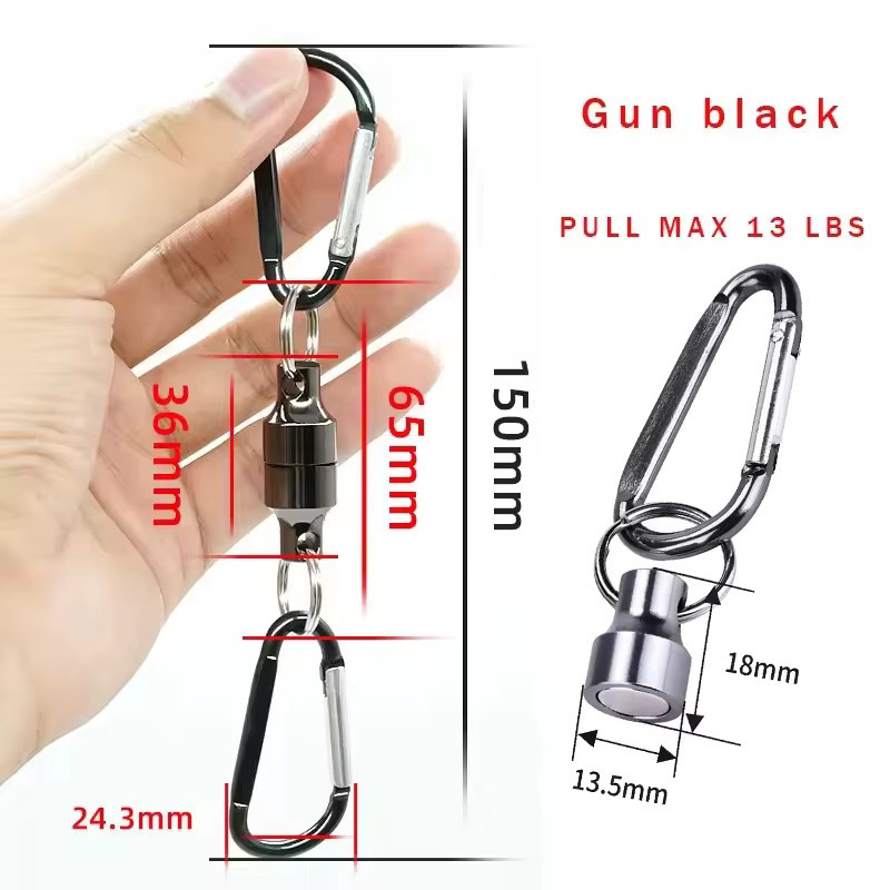 Mognot Metall-Magnethaken mit geteiltem Ring für Schlüsselanhänger und Werkzeug - Bild 1