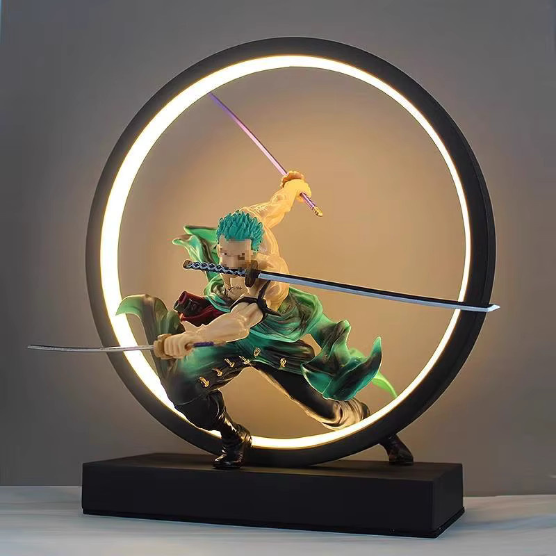 Bandai One Piece Zoro Anime Figur Lampe, dimmbares Nachtlicht - Bild 1