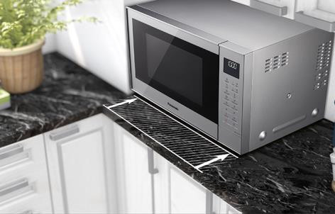 Panasonic Kombi-Mikrowelle NN-CT57JMGPG mit Grill- und Heißluftfunktion, 27 l, 1000 W, Silber - Bild 1