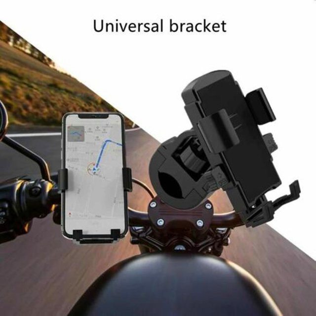Universeller Silikon Handyhalter für Motorrad und Fahrrad, verstellbare Smartphone Halterung für MTB und Lenker in Schwarz oder Grau - Bild 1