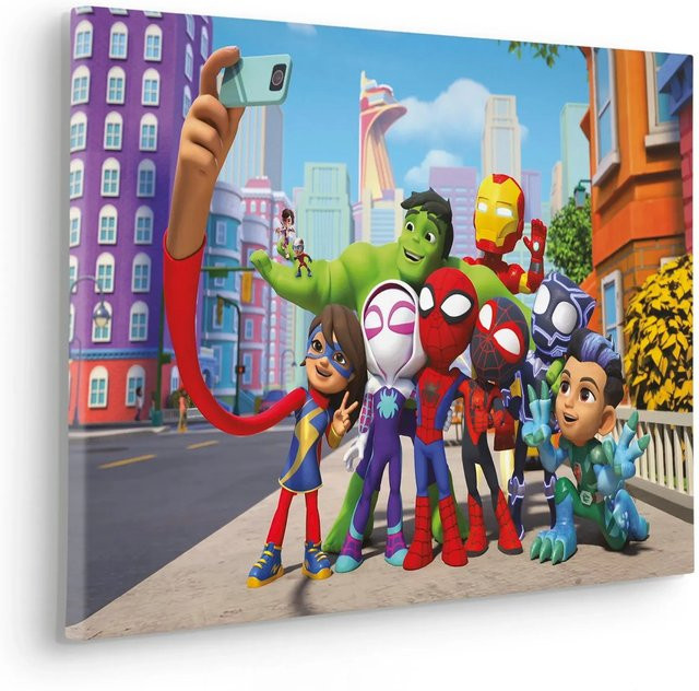 Komar Keilrahmen Spiderman Selfie, Bunt, B/H: 40 x 60 cm - Bild 1