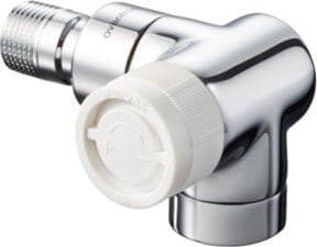 Oventrop Thermostatventil Baureihe E Wi-Eck, DN 15, Messing, verchromt, Farbe: Silber - Bild 1