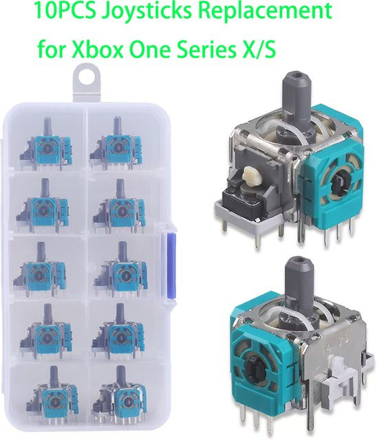 10 Stück Ersatz 3D Analog Joystick Thumbsticks Zubehör für Xbox One, Xbox Series X und Xbox Series S von BANGSHE - Bild 1
