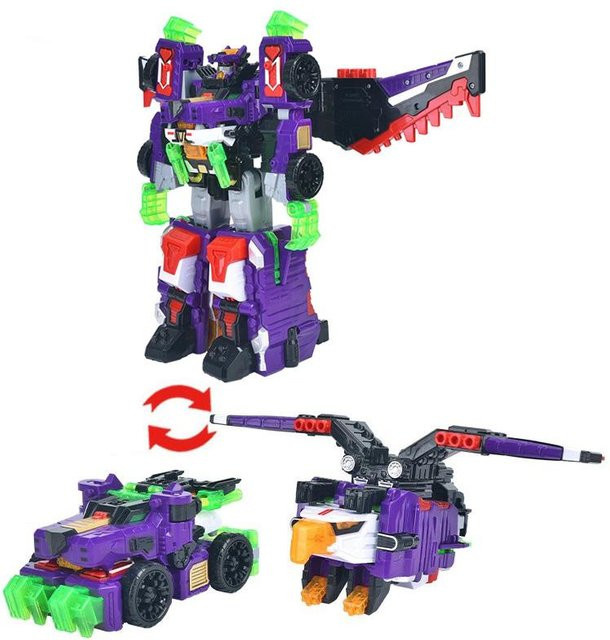 SYANDZ Mini Force V Rangers Transformations Roboter zu Auto, Actionfiguren, Dinosaurier, ab 3 Jahren - Bild 1