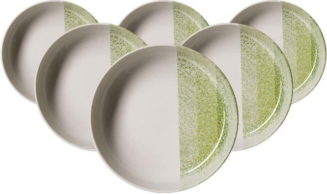 Ritzenhoff & Breker Trio Suppenschalen Set aus Steinzeug, 6er Set, Grün, Durchmesser: 18,5 cm - Bild 1