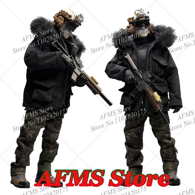 Hot Toys Snow Mountain Ghost Kampfuniform-Mantel, Zubehör, Schwarz - Bild 1
