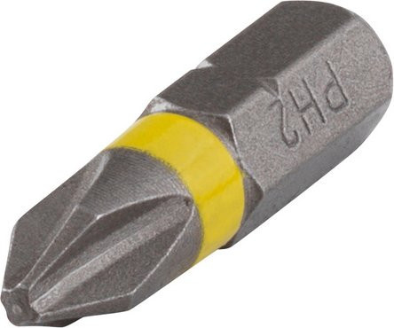 Wolfcraft Solid-Bit Schraubendreher-Bit PH2, 3 Stück, grau - Bild 1