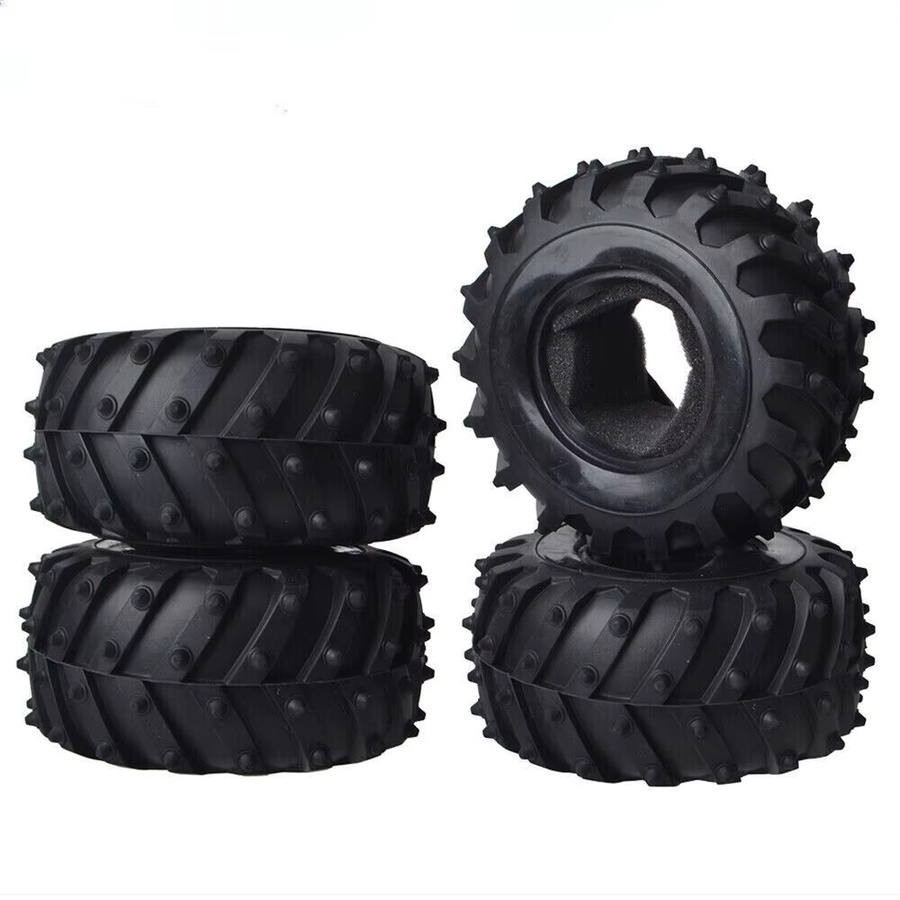 Tamiya 1/10 Monster Truck Reifenhülle, Zubehör, Schwarz, Gummi - Bild 3