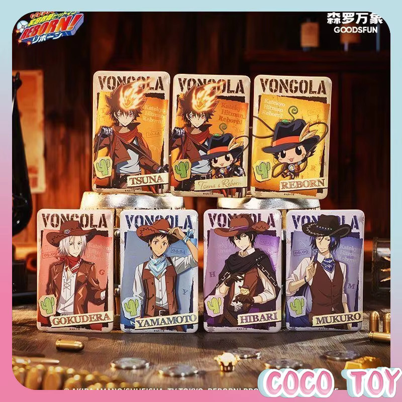 FUN4YEAH Hitman Reborn Western Cowboy Abzeichen Kühlschrankmagnet & Shikishi Blind Box, Anime-Sammlerstück - Bild 2