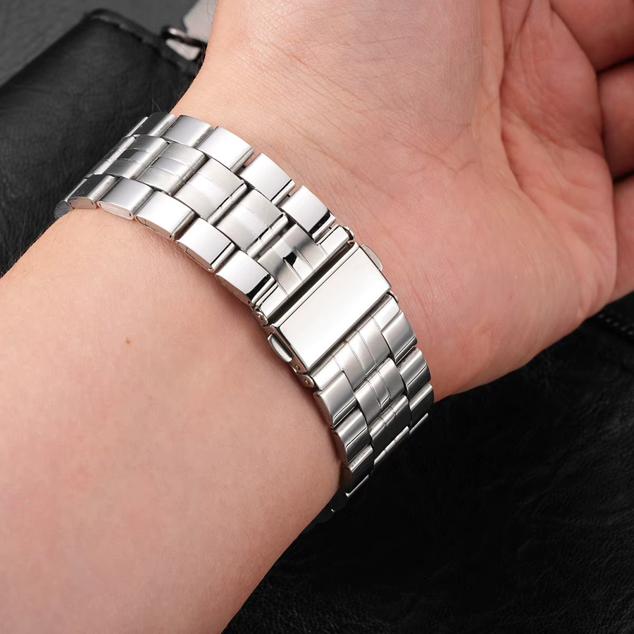 CAOWTAN Uhrenarmband Edelstahl, Silber - Bild 4