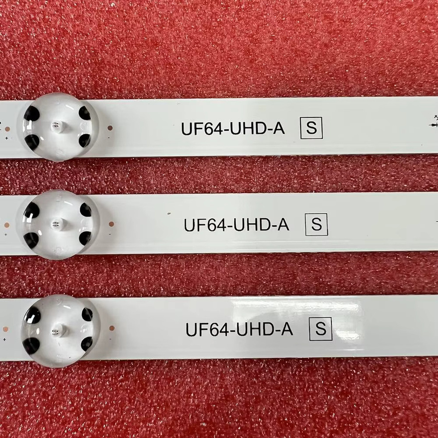 LED-Hintergrundbeleuchtungsstreifen Set aus 3 Stück in Weiß für LG TV Modelle UF64_UHD_A 43UH603V 43UH610V 43UF6407 43UH620V 43UH619V 43UF6409 43UH6030 43UF640 43UF640V 43LH604V - Bild 2