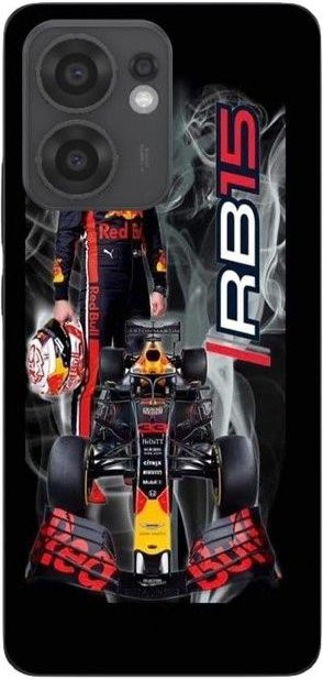 Maniacase Handyhülle für Oppo Reno 13F mit Max Verstappen Red Bull Racing F1 Design in Rot und Multicolour - Bild 1