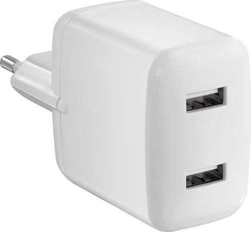Voltcraft UC-2AXX001 USB-Ladegerät 24W mit 2x USB-A Anschlüssen in Weiß - Bild 1