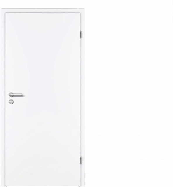 PRÜM Wohnungseingangstür CPL Weiß RAL 9016, DIN Rechts, Schallschutzklasse 2, Klimaklasse 3, H x B x T: 198,5 x 98,5 x 3,9 cm - Bild 1