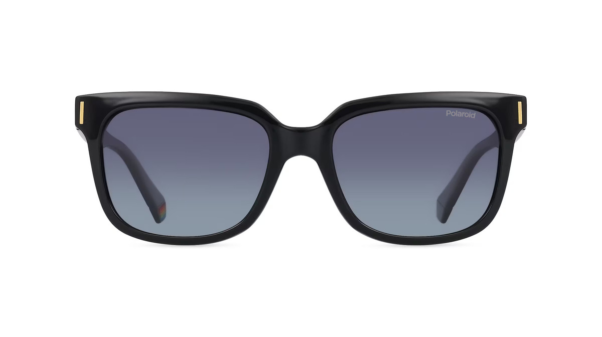 Polaroid PLD 6191/S Sonnenbrille, Vollrand, quadratisch, Kunststoff, Unisex, schwarz, grau - Bild 1